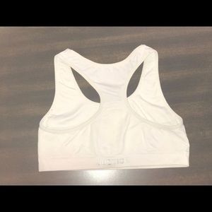 Justice white shorts bra